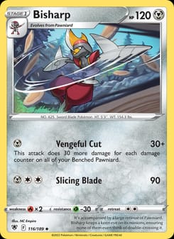 Bisharp 116/189 Uncommon – Astral Radiance Pokémon card