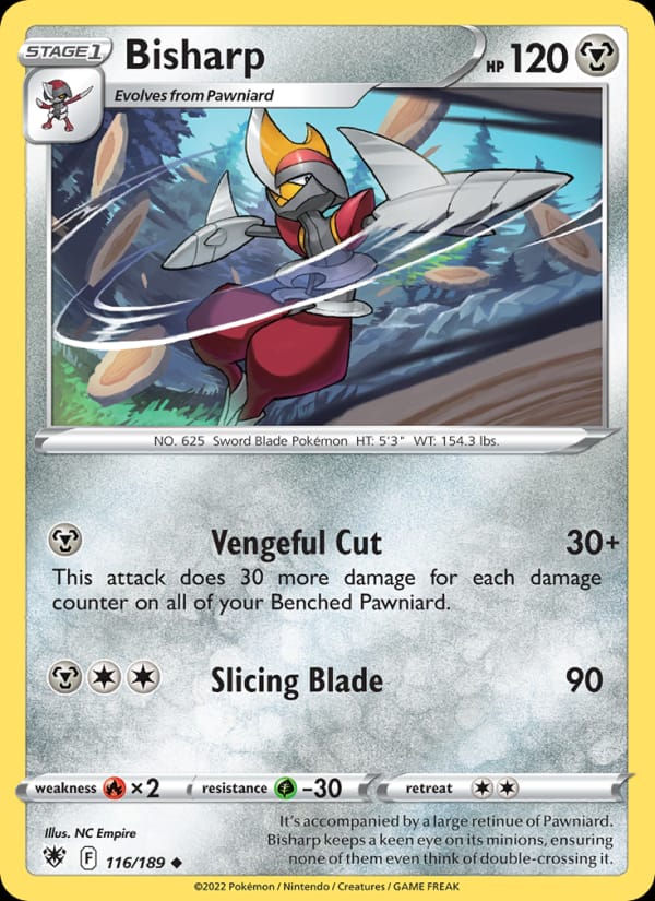 Bisharp 116/189 Astral Radiance Pokémon card