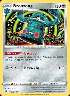 Bronzong 112/189 Uncommon – Astral Radiance Pokémon card