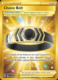 Choice Belt 211/189 Secret Rare – Astral Radiance Pokémon card