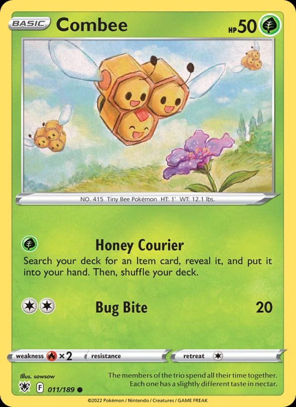 Combee 011/189 Astral Radiance Pokémon card