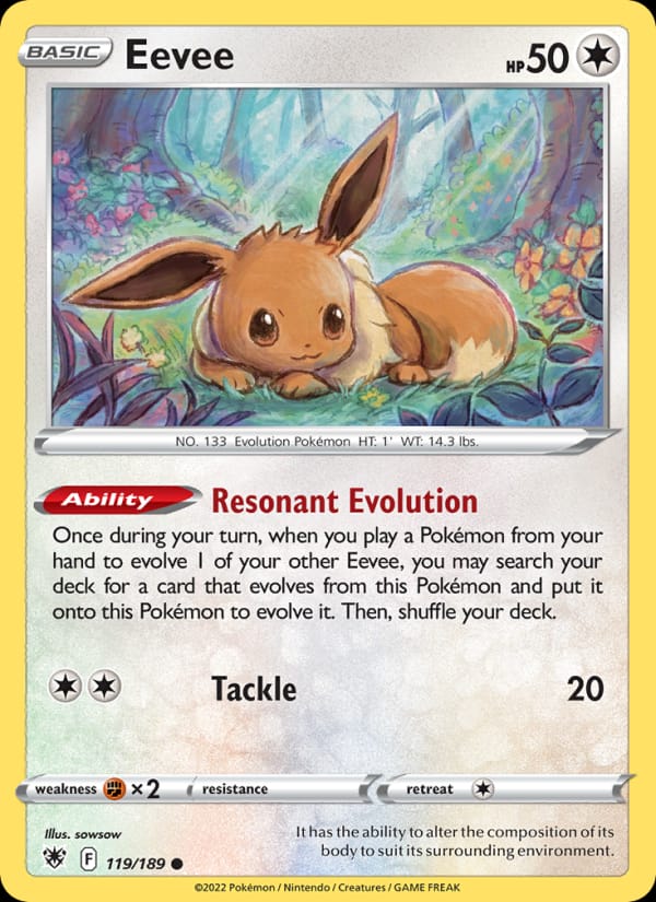 Eevee 119/189 Astral Radiance Pokémon card