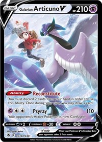 Galarian Articuno V TG16/TG30 Ultra Rare – Astral Radiance Pokémon card