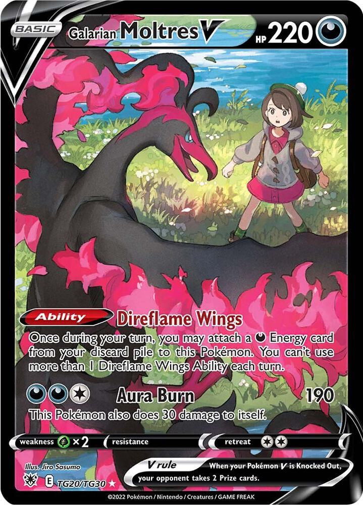 Galarian Moltres V TG20/TG30 Astral Radiance Pokémon card