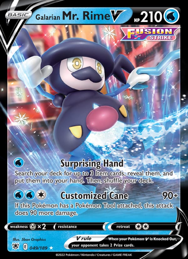 Galarian Mr. Rime V 049/189 Astral Radiance Pokémon card