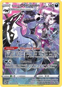 Galarian Obstagoon TG10/TG30 Ultra Rare – Astral Radiance Pokémon card