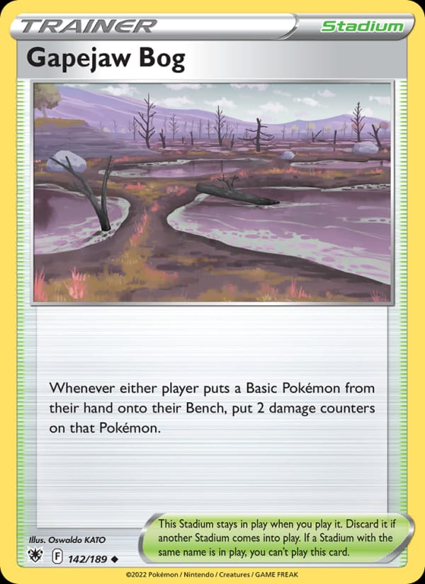 Gapejaw Bog 142/189 Astral Radiance Pokémon card
