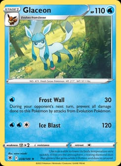 Glaceon 038/189 Rare – Astral Radiance Pokémon card