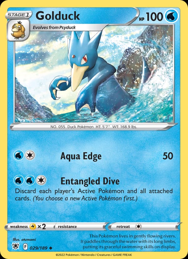 Golduck 029/189 Astral Radiance Pokémon card