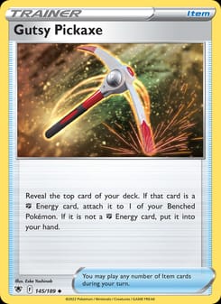 Gutsy Pickaxe 145/189 Uncommon – Astral Radiance Pokémon card
