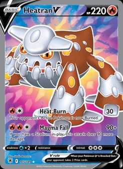 Heatran V 165/189 Ultra Rare – Astral Radiance Pokémon card