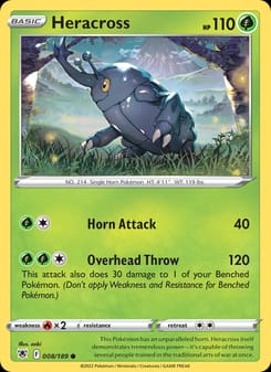 Heracross 008/189 Common – Astral Radiance Pokémon card
