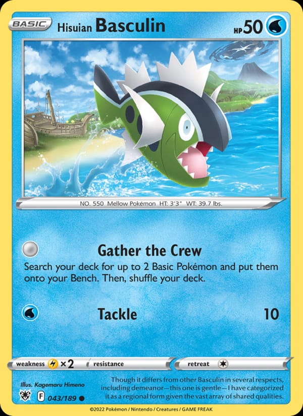 Hisuian Basculin 043/189 Astral Radiance Pokémon card