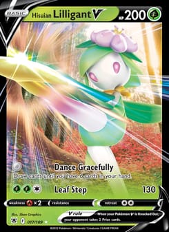 Hisuian Lilligant V 017/189 Ultra Rare – Astral Radiance Pokémon card