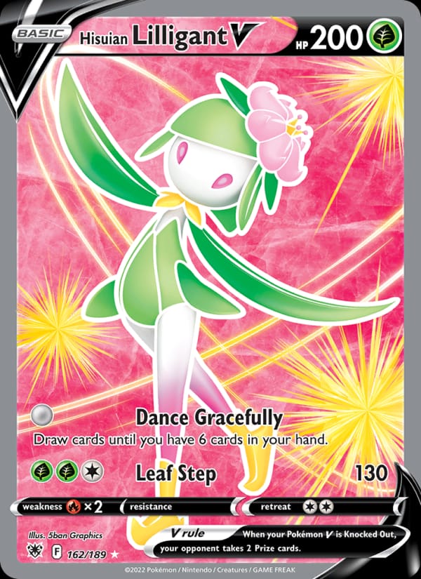 Hisuian Lilligant V 162/189 Astral Radiance Pokémon card