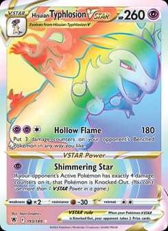 Hisuian Typhlosion VSTAR 193/189 Secret Rare – Astral Radiance Pokémon card