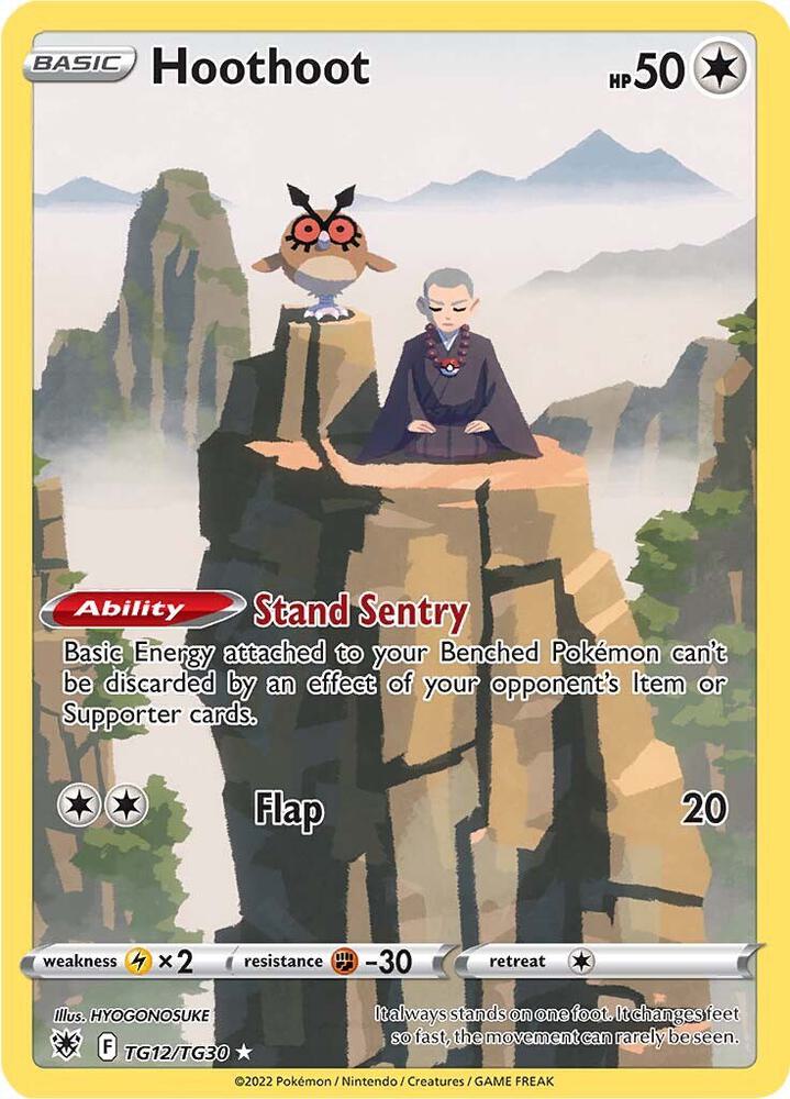 Hoothoot TG12/TG30 Astral Radiance Pokémon card