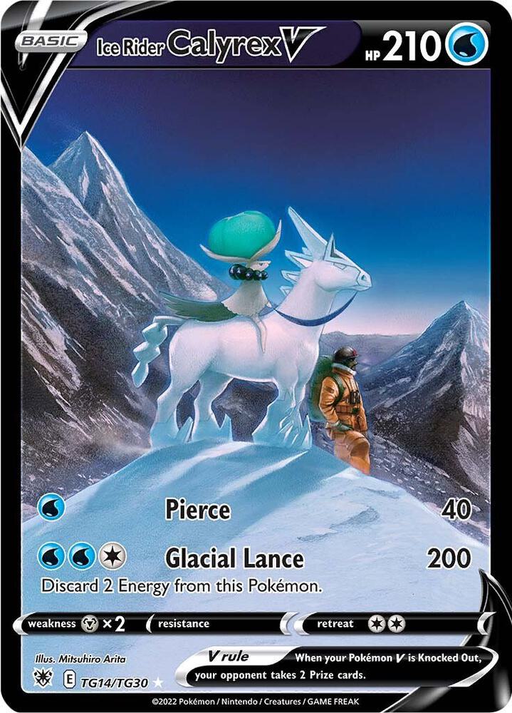 Ice Rider Calyrex V TG14/TG30 Astral Radiance Pokémon card