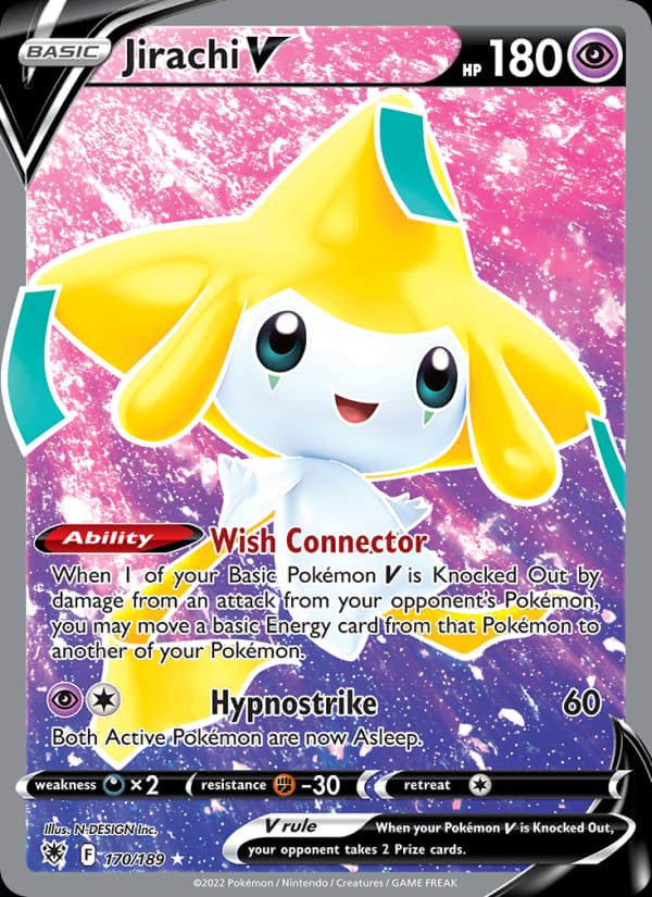 Jirachi V 170/189 Astral Radiance Pokémon card