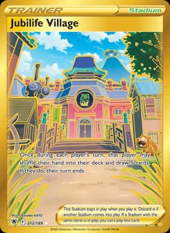 Jubilife Village 212/189 Secret Rare – Astral Radiance Pokémon card