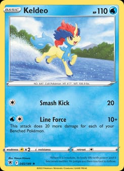 Keldeo 045/189 Holo Rare – Astral Radiance Pokémon card