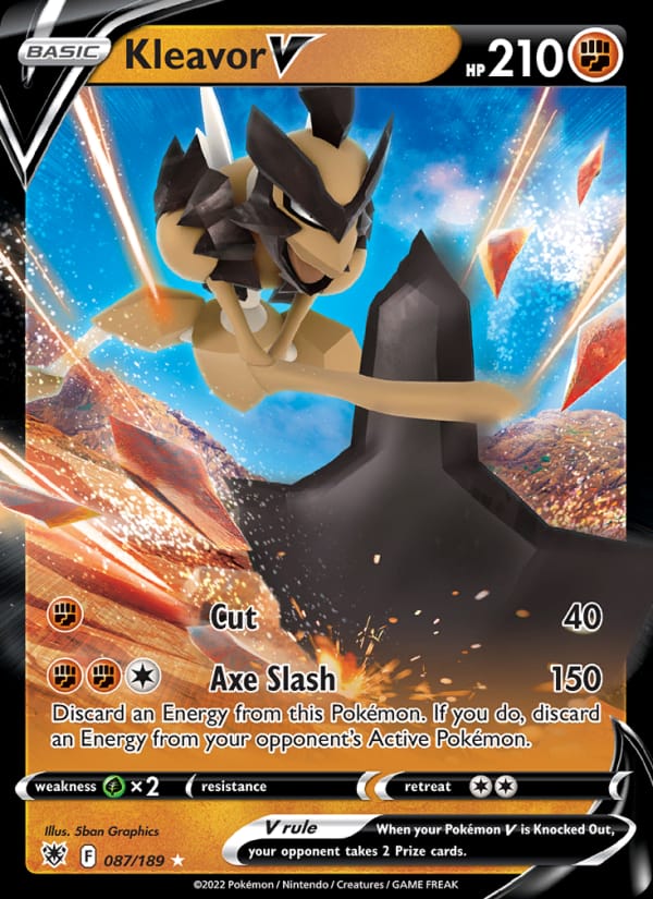 Kleavor V 087/189 Astral Radiance Pokémon card