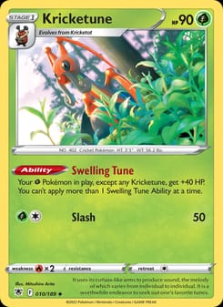Kricketune 010/189 Uncommon – Astral Radiance Pokémon card
