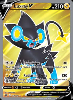 Luxray V 168/189 Ultra Rare – Astral Radiance Pokémon card