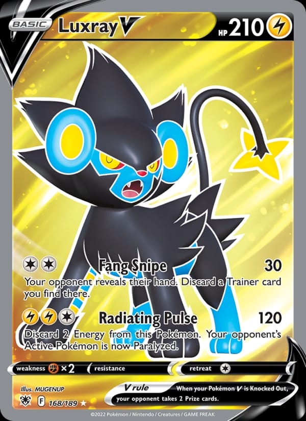 Luxray V 168/189 Astral Radiance Pokémon card