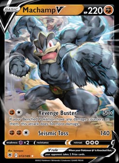 Machamp V 072/189 Ultra Rare – Astral Radiance Pokémon card