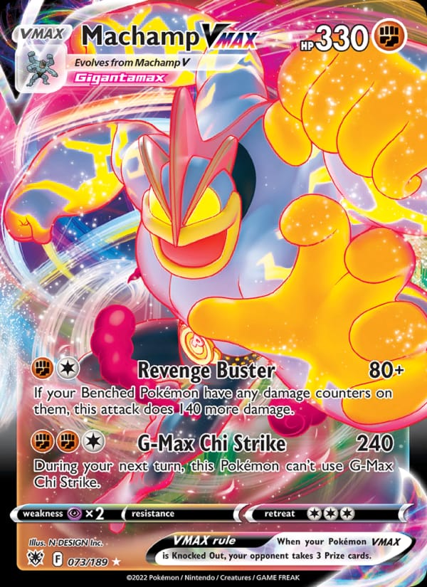 Machamp VMAX 073/189 Astral Radiance Pokémon card