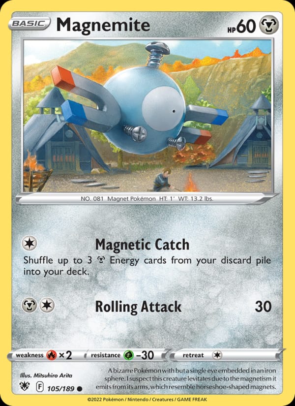 Magnemite 105/189 Astral Radiance Pokémon card