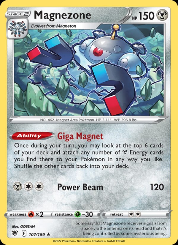 Magnezone 107/189 Astral Radiance Pokémon card