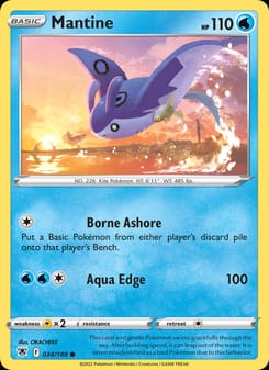 Mantine 034/189 Common – Astral Radiance Pokémon card