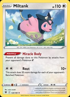 Miltank 126/189 Holo Rare – Astral Radiance Pokémon card
