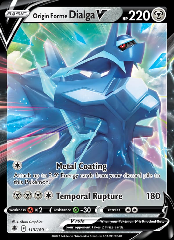 Origin Forme Dialga V 113/189 Astral Radiance Pokémon card
