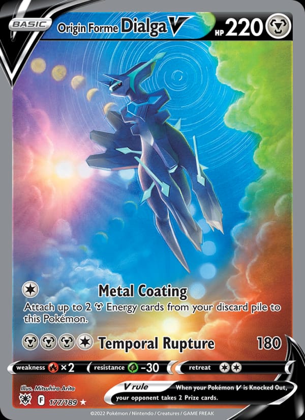 Origin Forme Dialga V 177/189 Astral Radiance Pokémon card