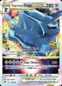 Origin Forme Dialga VSTAR 114/189 Ultra Rare – Astral Radiance Pokémon card