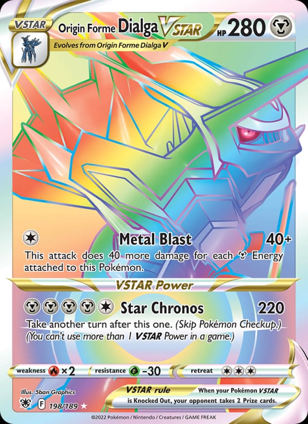 Origin Forme Dialga VSTAR 198/189 Astral Radiance Pokémon card