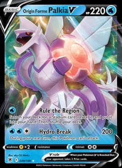Origin Forme Palkia V 039/189 Ultra Rare – Astral Radiance Pokémon card