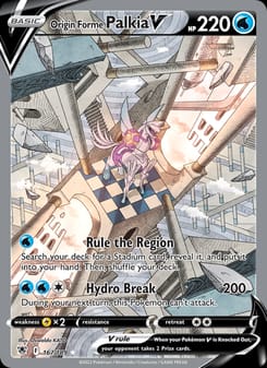 Origin Forme Palkia V 167/189 Ultra Rare – Astral Radiance Pokémon card