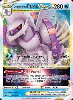 Origin Forme Palkia VSTAR 040/189 Ultra Rare – Astral Radiance Pokémon card