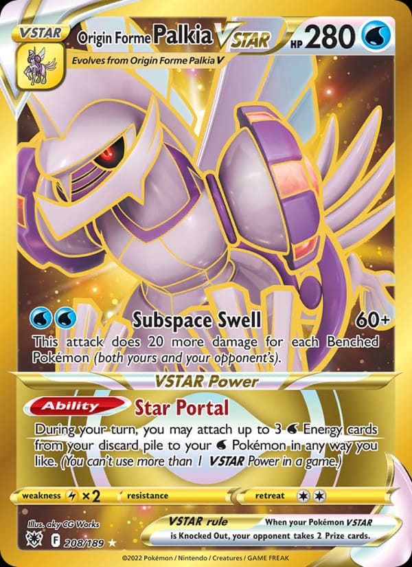 Origin Forme Palkia VSTAR 208/189 Astral Radiance Pokémon card
