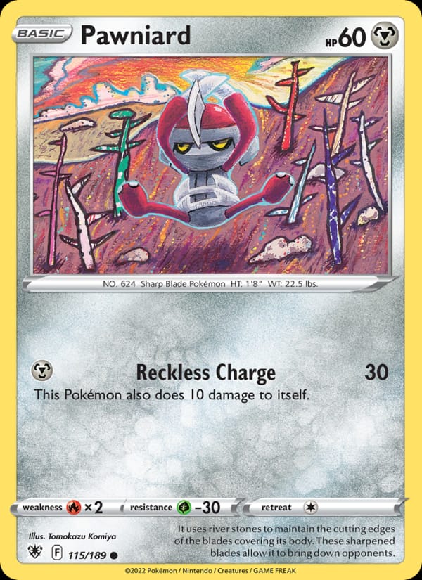 Pawniard 115/189 Astral Radiance Pokémon card