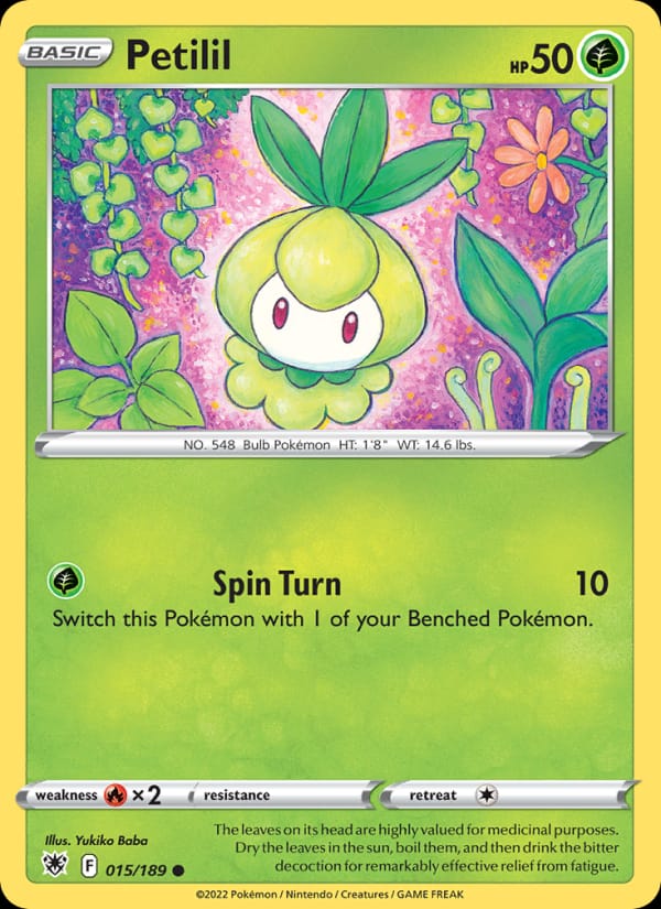 Petilil 015/189 Astral Radiance Pokémon card