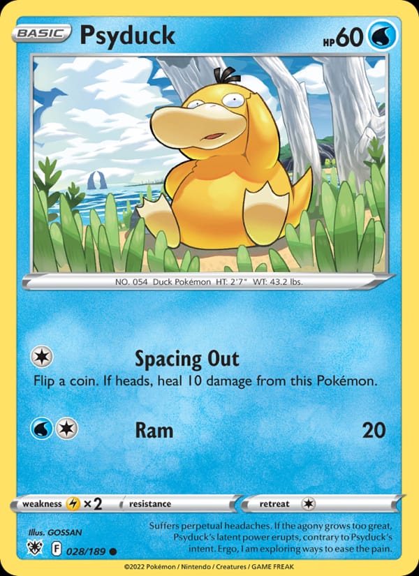 Psyduck 028/189 Astral Radiance Pokémon card