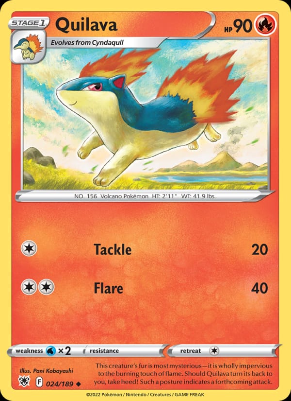 Quilava 024/189 Astral Radiance Pokémon card
