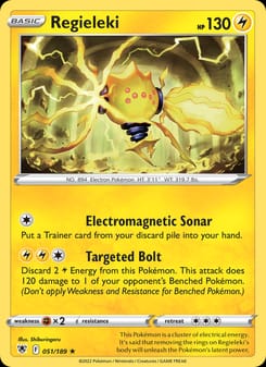Regieleki 051/189 Rare – Astral Radiance Pokémon card