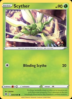 Scyther 004/189 Common – Astral Radiance Pokémon card