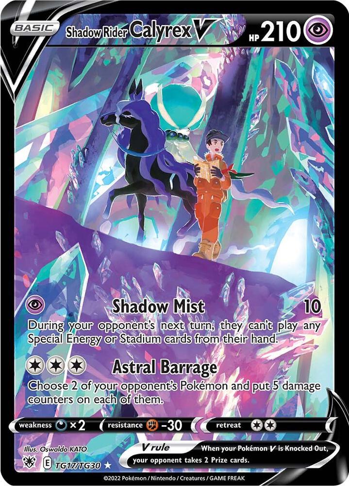 Shadow Rider Calyrex V TG17/TG30 Astral Radiance Pokémon card